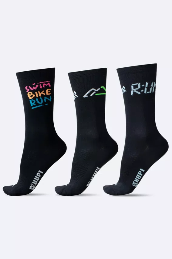 Kit 3 Meias HUPI Run Squad