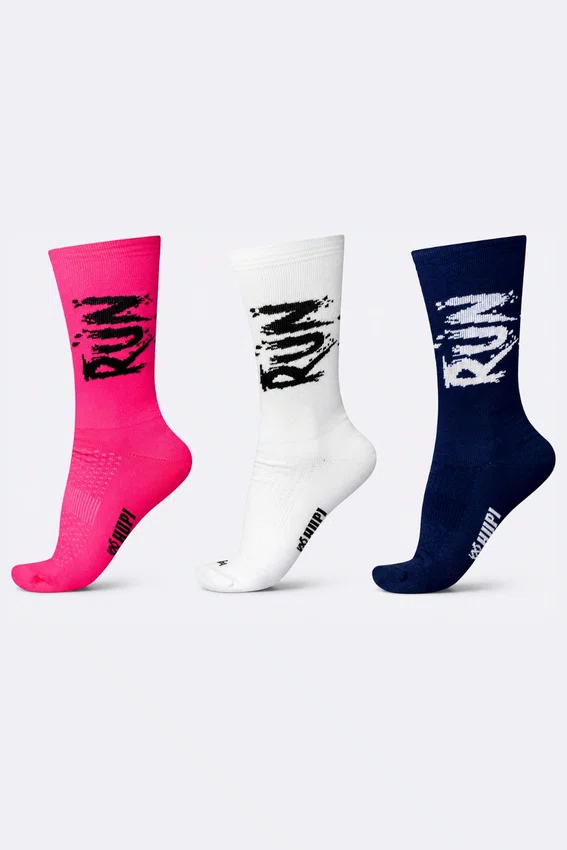 Kit 3 Meias HUPI Run Style