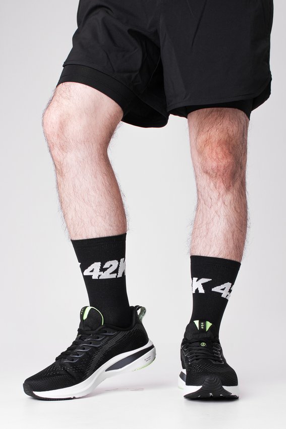 Kit 3 Pares Meias Hupi Maratona 42k Preto para Corrida