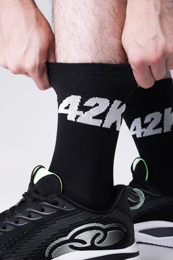 Kit 3 Pares Meias Hupi Maratona 42k Preto para Corrida
