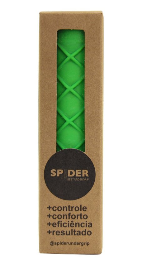 Kit 3x Undergrip Spider Grip De Borracha Beach Tennis Padel Preto Amarelo e Verde