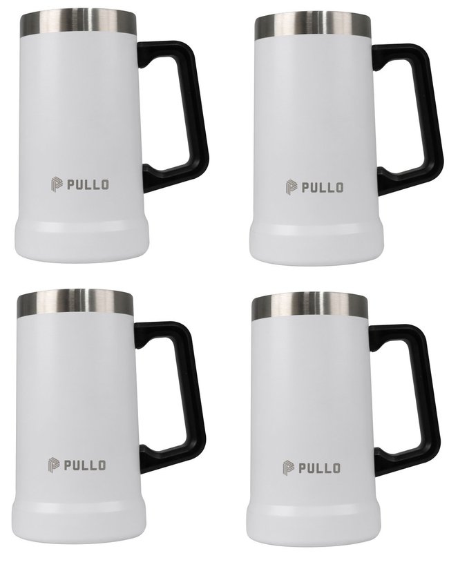 Kit 4 Canecos Térmico Pullo Prosit 700ML Branco
