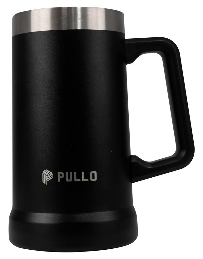 Kit 4 Canecos Térmico Pullo Prosit 700ML Preto e Branco