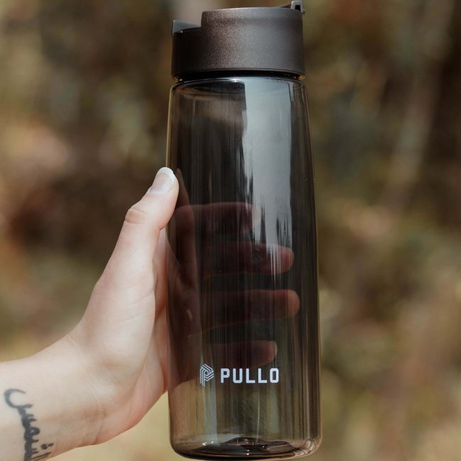 Kit 4 Garrafas Pullo Vesi 800ML Cinza