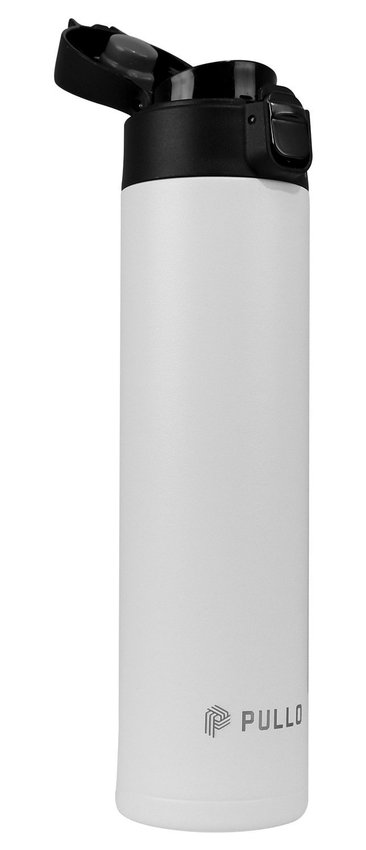 Kit 4 Garrafas Térmica Pullo Strip 520ML Preto e Branco