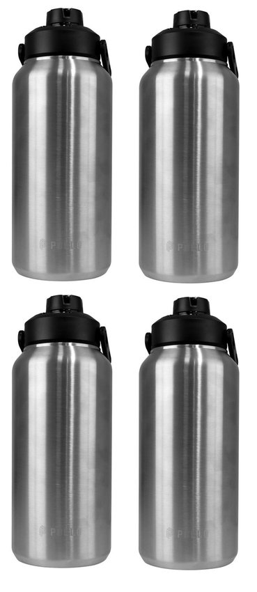 Kit 4 Garrafas Térmica Pullo Vetta 1300ML Inox