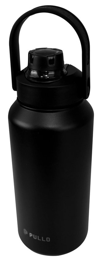 Kit 4 Garrafas Térmica Pullo Vetta 1300ML Preto e Inox