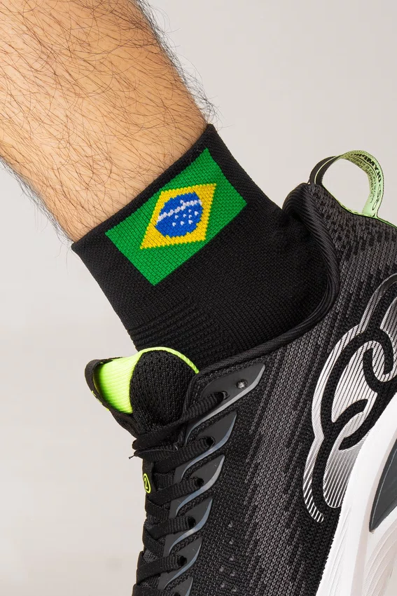 Kit 4 Meias de Corrida HUPI Brasil Run