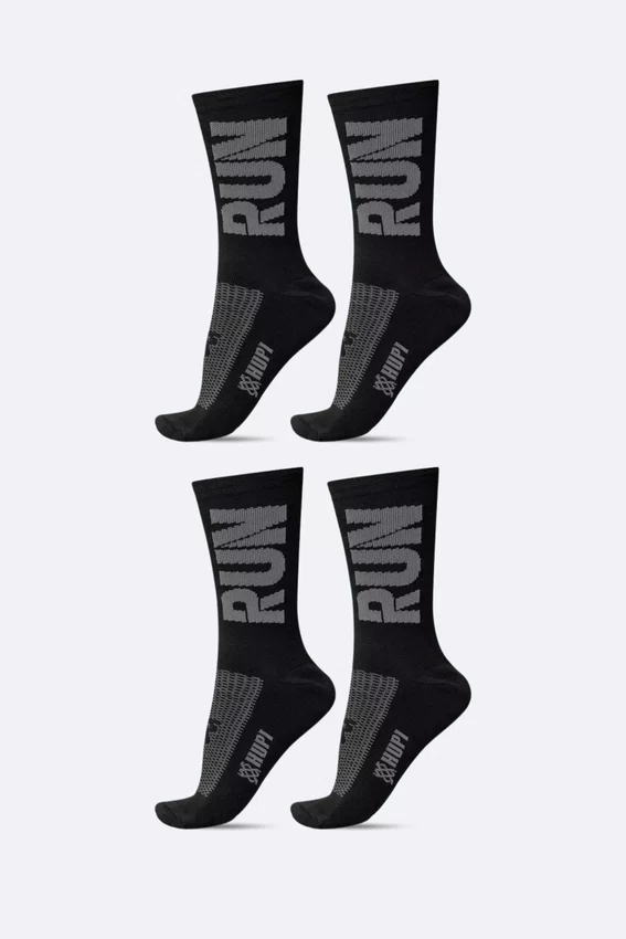 Kit 4 Meias HUPI Black Core