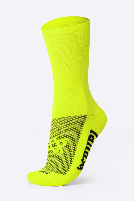Kit 4 Pares de Meias Sport HUPI Amarelo e Preto
