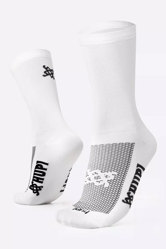 Kit 4 Pares de Meias Sport HUPI Verde e Branco