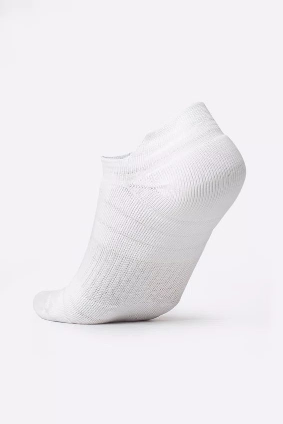 Kit 4 Pares Meia para Corrida HUPI Invisível Branco