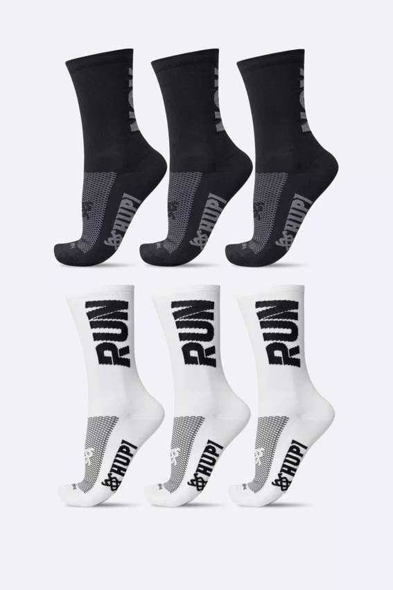 Kit 6 Meias HUPI Run Duo