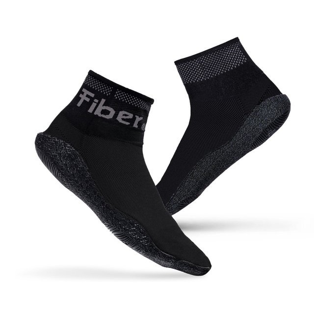 Kit Academia Fiber Octo Maxgrip e Sapatilha de Treino Preta Par