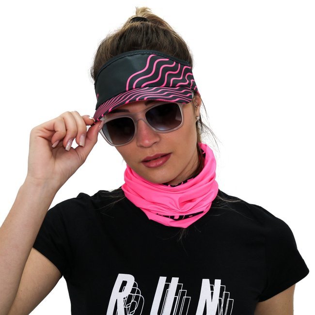 Kit Bandana e Luva Dedo Curto Pink