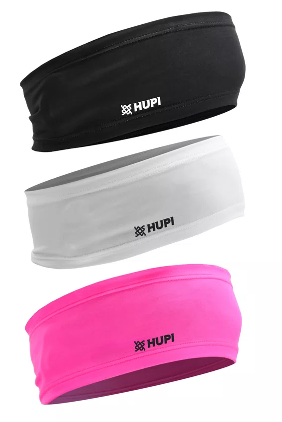 Kit com 3 Testeira Headband Faixa de Cabeça Hupi Lisas