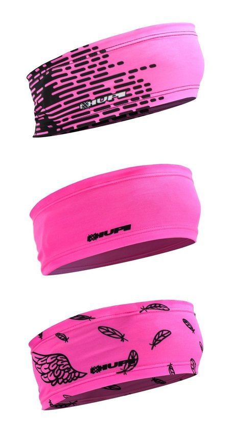 Kit com 3 Testeira Headband Faixa de Cabeça Hupi Pink