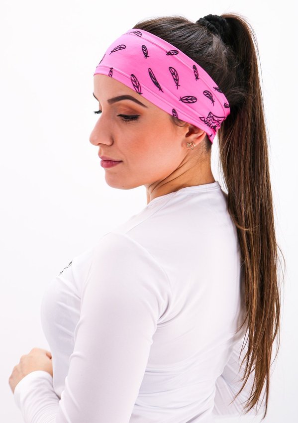Kit com 3 Testeira Headband Faixa de Cabeça Hupi Pink