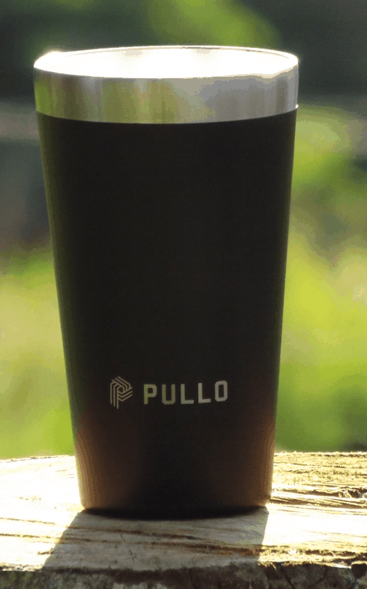 Kit com 4 Copos Térmicos Pullo Fun 480ML Preto