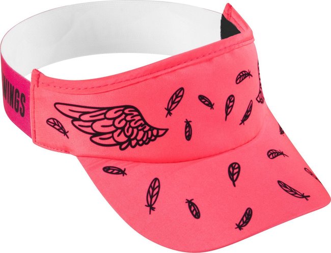 Kit Corrida HUPI Asas Rosa Viseira e Meia