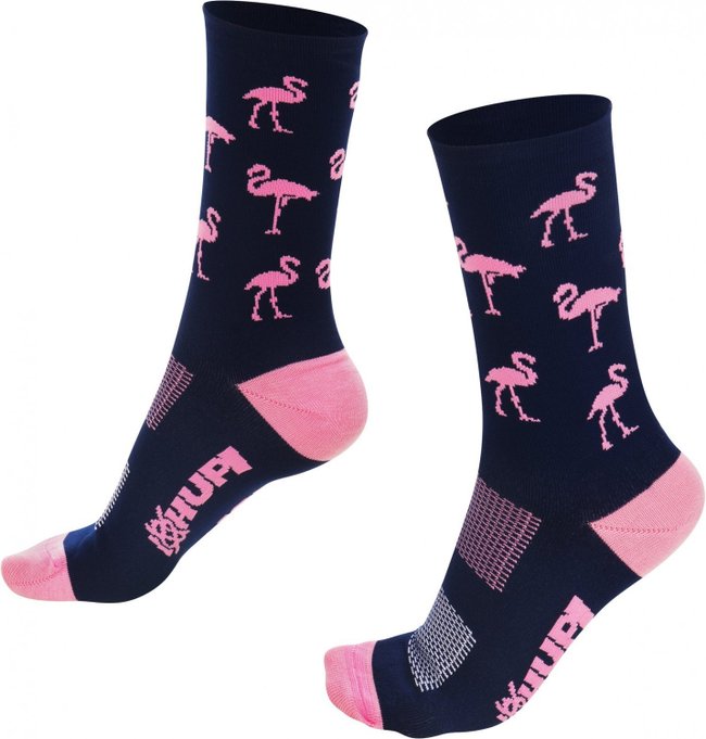 Kit Corrida HUPI Meia e Viseira Flamingo