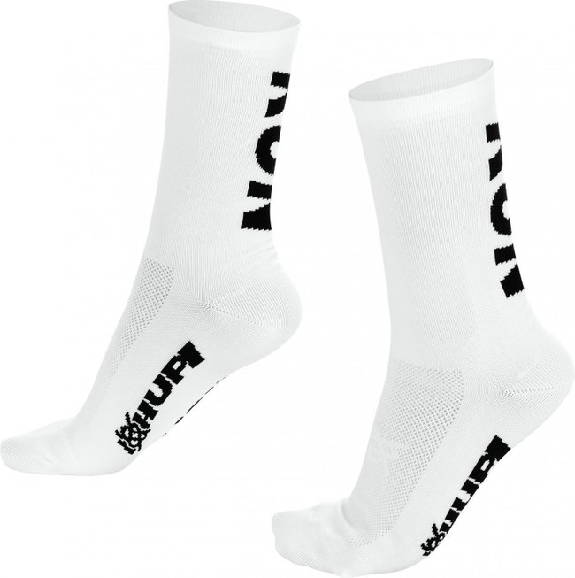 Kit Corrida HUPI Viseira e Meia Run Branco