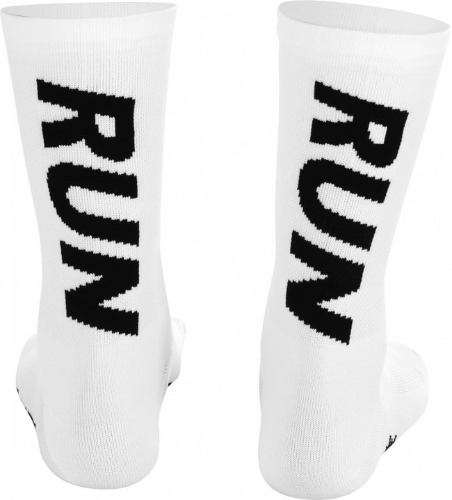 Kit Corrida HUPI Viseira e Meia Run Branco