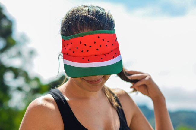 Kit Corrida Viseira e Bandana - Melancia