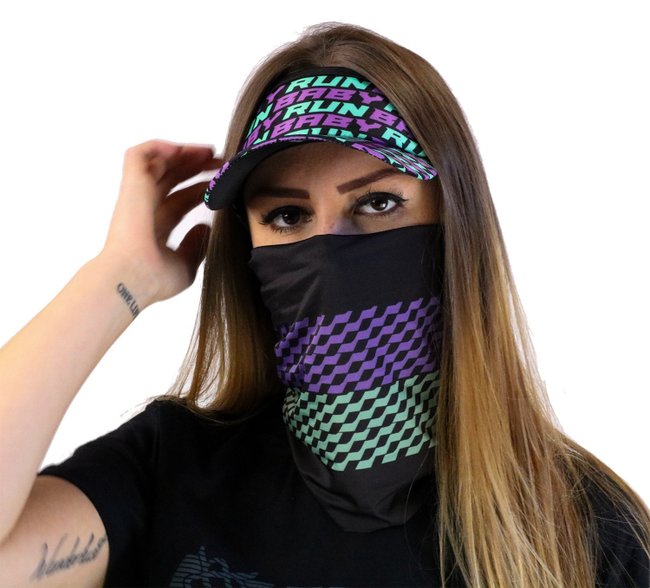 Kit Corrida Viseira e Bandana - Run Baby Run