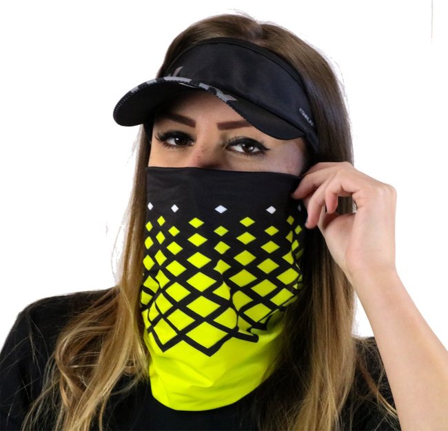 Kit Corrida Viseira e Bandana -Trento Amarelo