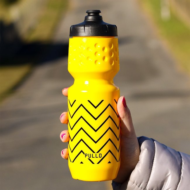 Kit Garrafa 750ml e Meia Amarelo