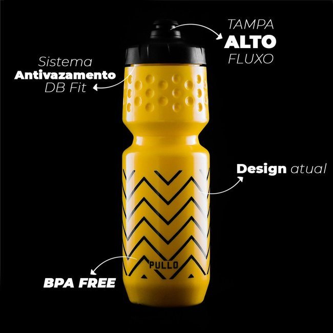 Kit Garrafa 750ml e Meia Amarelo