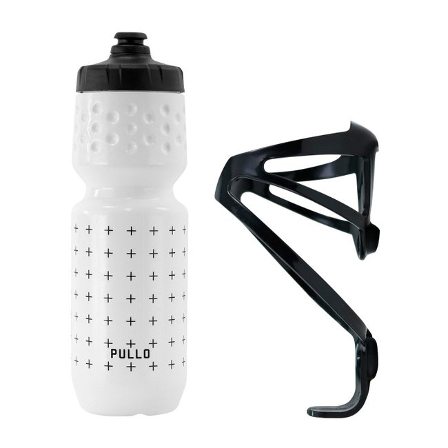 Kit Garrafa Pullo Summa Branco 750ml + Suporte