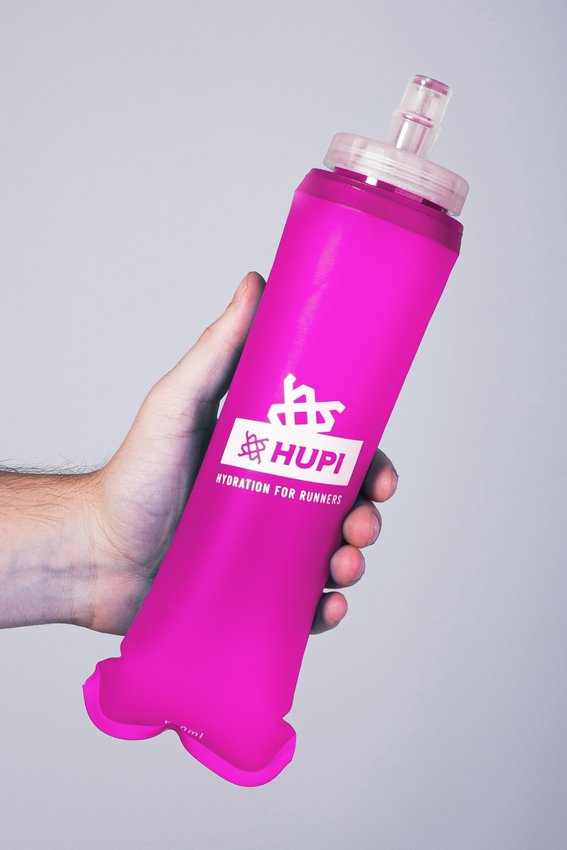 Kit Garrafas Dobráveis Soft Flask HUPI Rosa 350ml + 500ml
