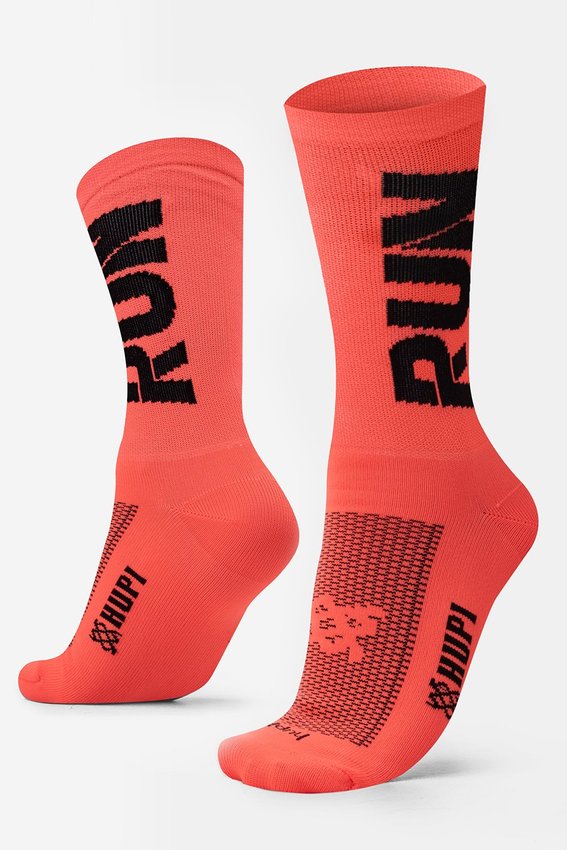 Kit HUPI 3 Meias RUN Amarela e Laranja