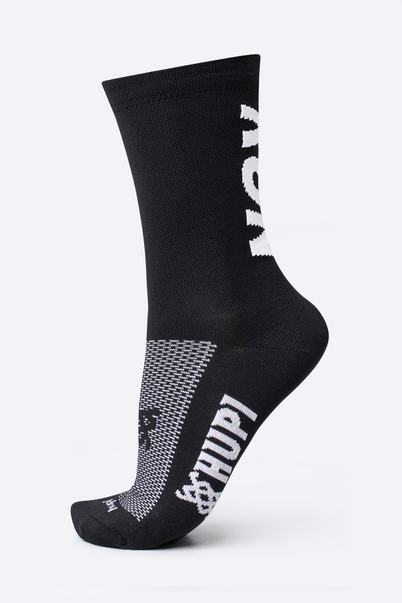 Kit Manguito HUPI Run Branco e Meia HUPI RUN RUN Preto/Branco