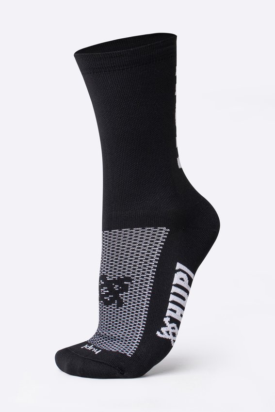 Kit Manguito HUPI Run Branco e Meia HUPI RUN RUN Preto/Branco
