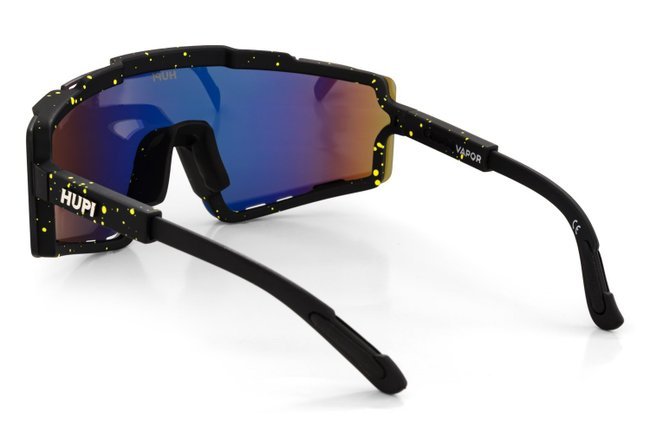 Kit Óculos de Sol HUPI Vapor Preto e Amarelo com 2 Lentes extras