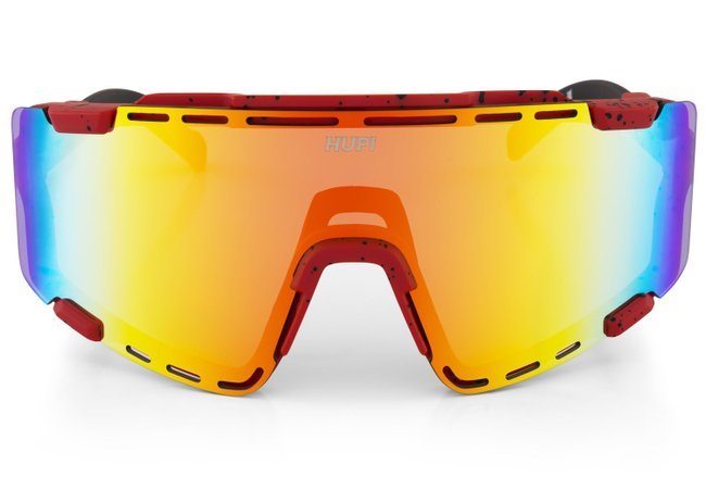 Kit Óculos de Sol HUPI Vapor Vermelho e Preto com 2 Lentes extras