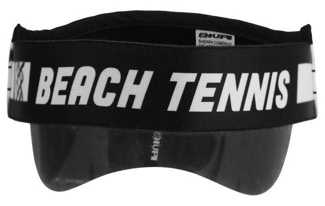 Kit Undergrip Spider Preto + Viseira Beach Tennis Padel Branca