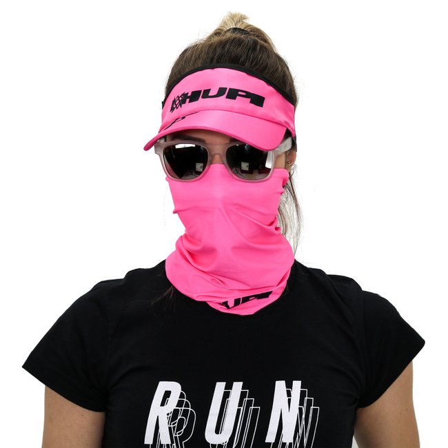 Kit Corrida Viseira e Bandana HUPI - Rosa