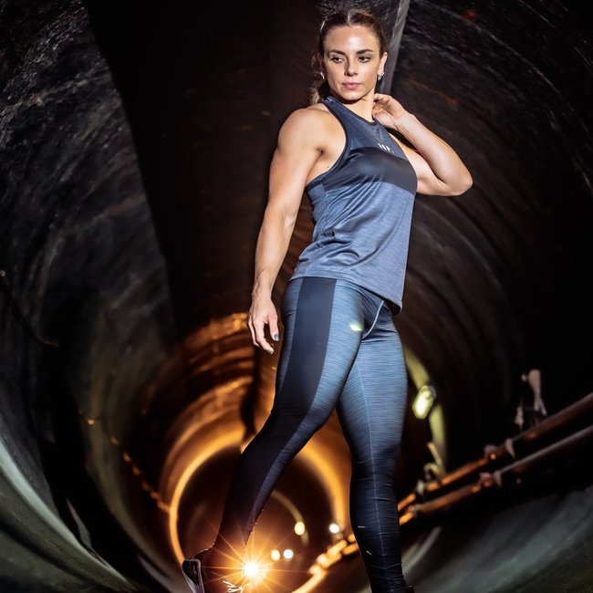 Calça Legging HUPI Bull Cinza/preto
