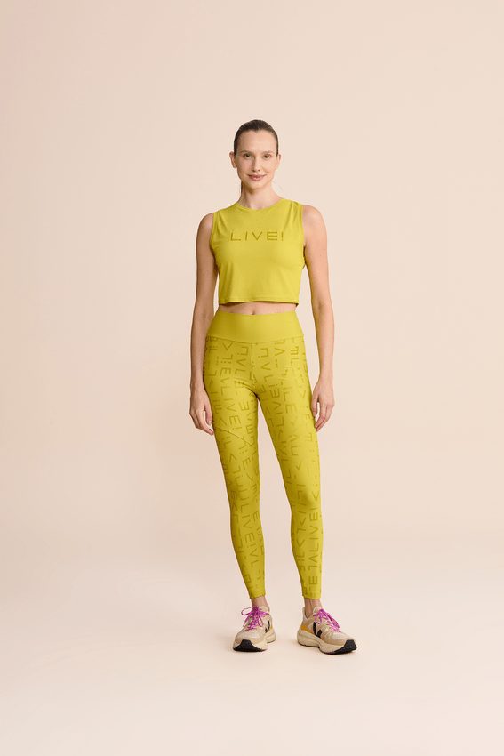 Legging Icon Hydefit Adaptiv Verde Limão