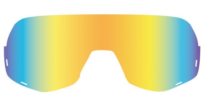 Lente Extra Óculos de Sol Huez - Dourado Espelhado