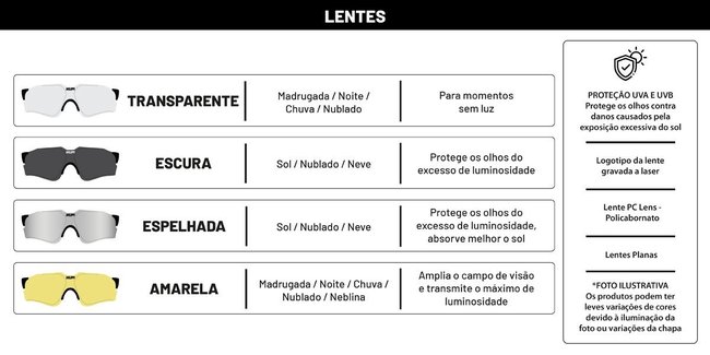 Lente Extra - Óculos de Sol   Fuego Preto