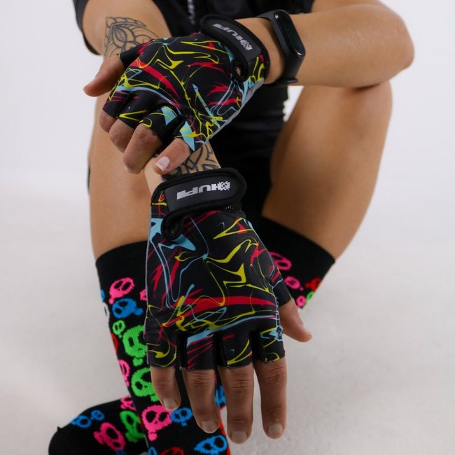 Luva Ciclismo HUPI Eco Dedo Curto Mix
