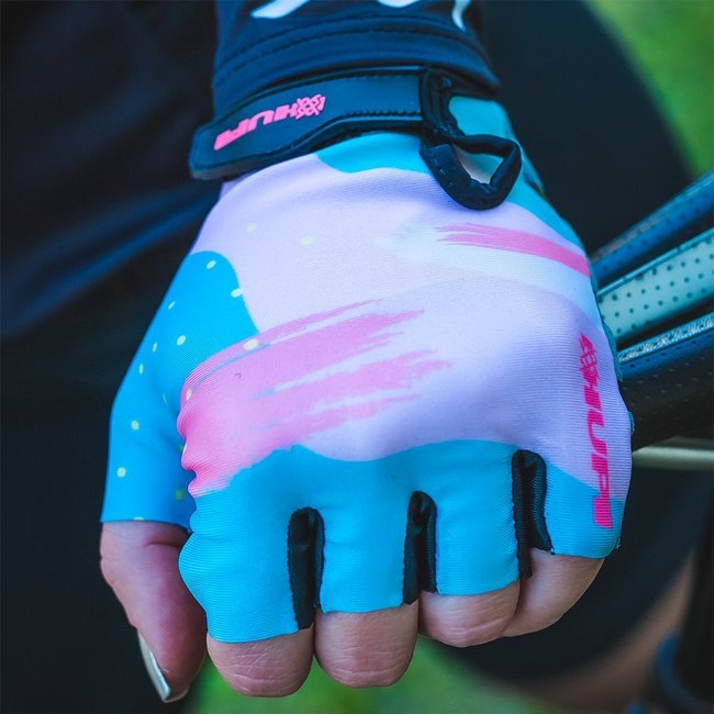 Luva Ciclismo HUPI Eco Dedo Curto Paintbrush