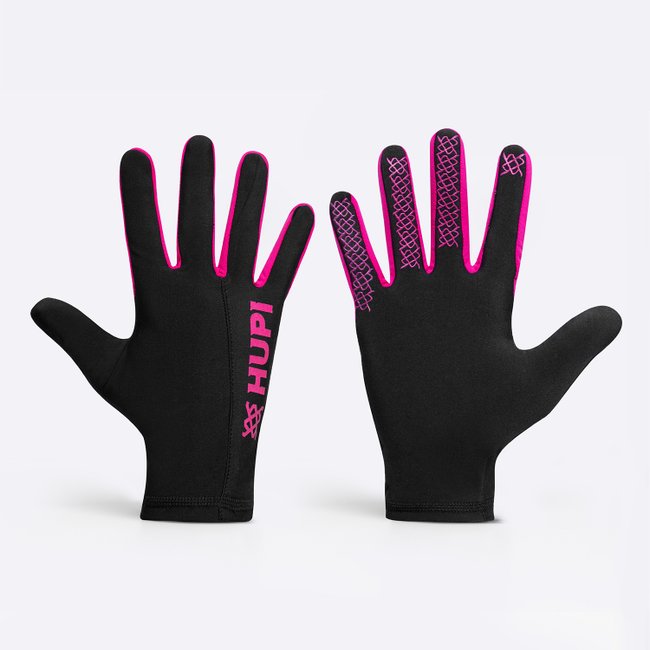 Luva HUPI Running - Preto e Pink