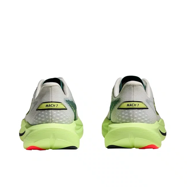 Tênis HOKA Mach 7 Feminino Cinza e Verde