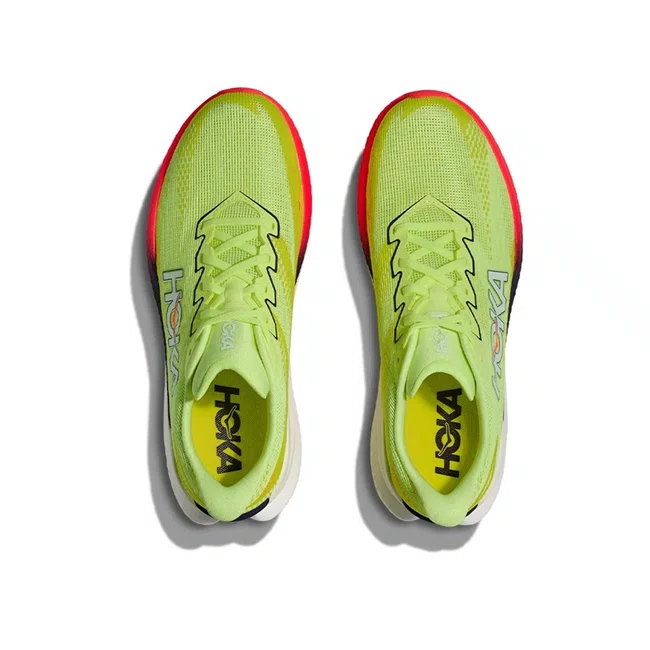 Tênis HOKA Mach X 3 Masculino Verde e Vermelho